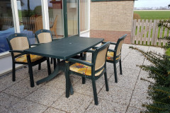 Die geschützte Terrasse